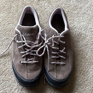 L.L. Bean Men's Taupe and Black Sneakers